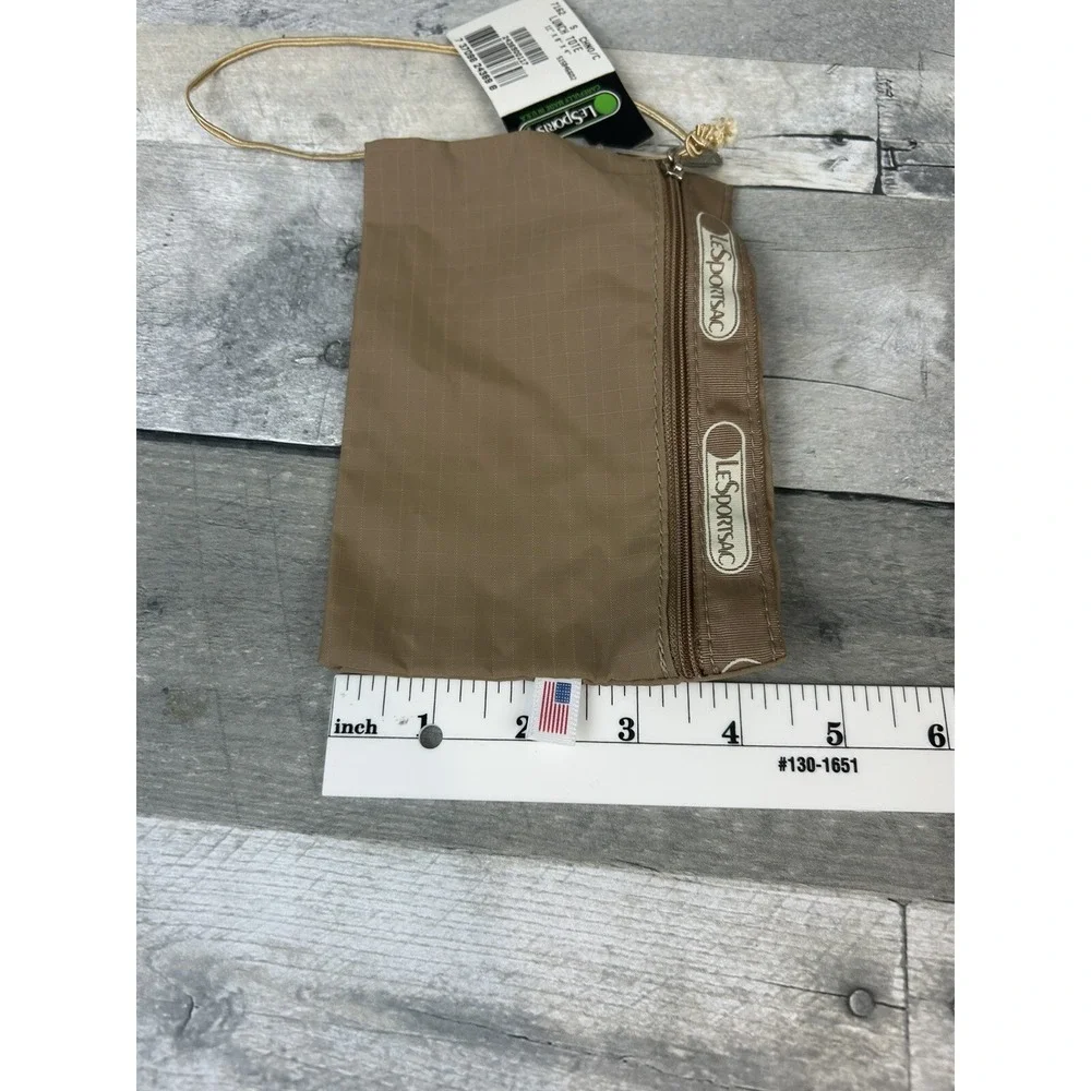 Lesportsac Beige Cosmetics Bag 11x8x4